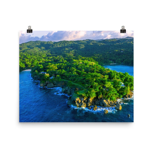Cocoa Walk Bay, Portland, Jamaica Poster Print (unframed) Free Shipping - Sheldonlev