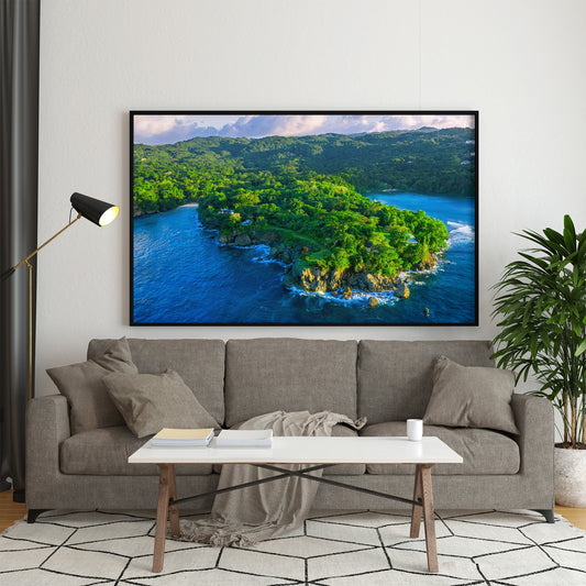 Cocoa Walk Bay, Portland, Jamaica Poster Print (unframed) Free Shipping - Sheldonlev
