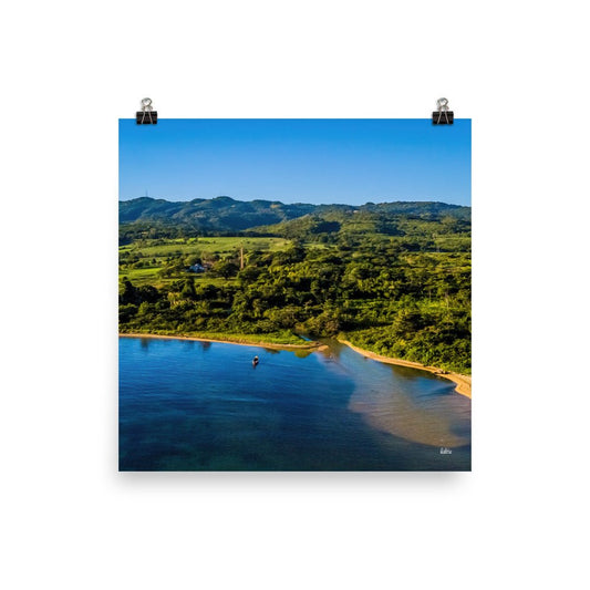 Little Laughlands Bay, Saint Ann, Jamaica Poster (unframed) Free Shipping - Sheldonlev
