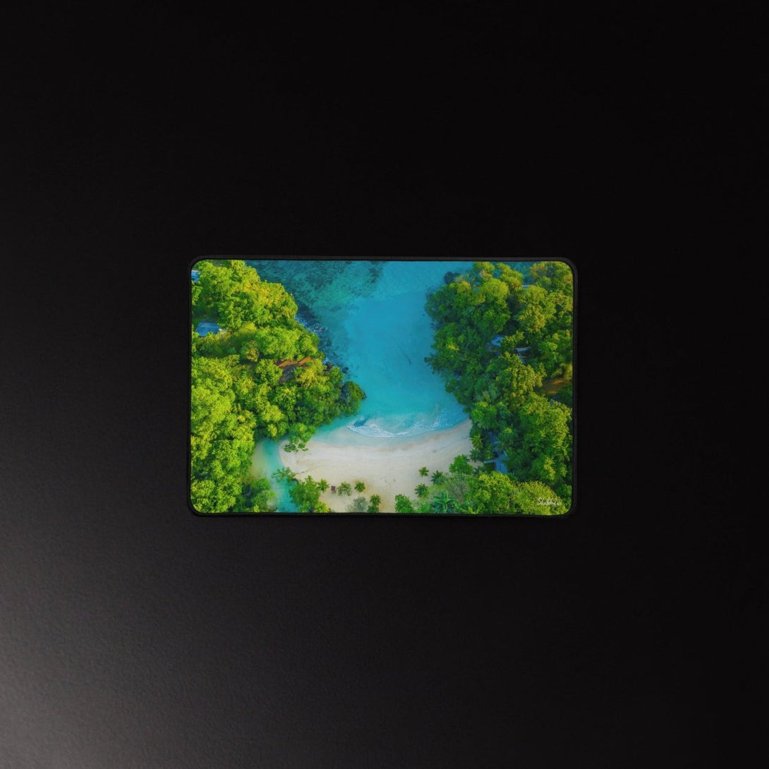 Desk mat - Frenchman Cove Beach, Jamaica Free Shipping - Sheldonlev