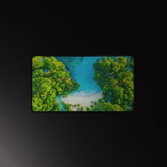Desk mat - Frenchman Cove Beach, Jamaica Free Shipping - Sheldonlev