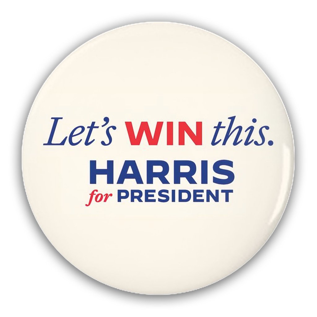 Harris for President Pin - Back Buttons Free Shipping - Sheldonlev