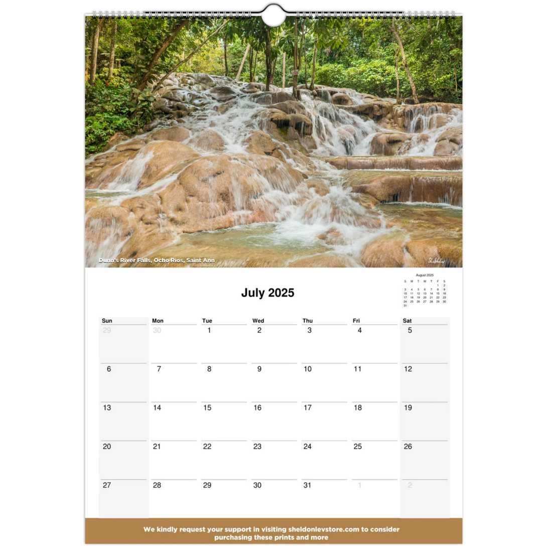 Jamaica Calendar 2025 - (Brasil Holidays) Free Shipping - Sheldonlev