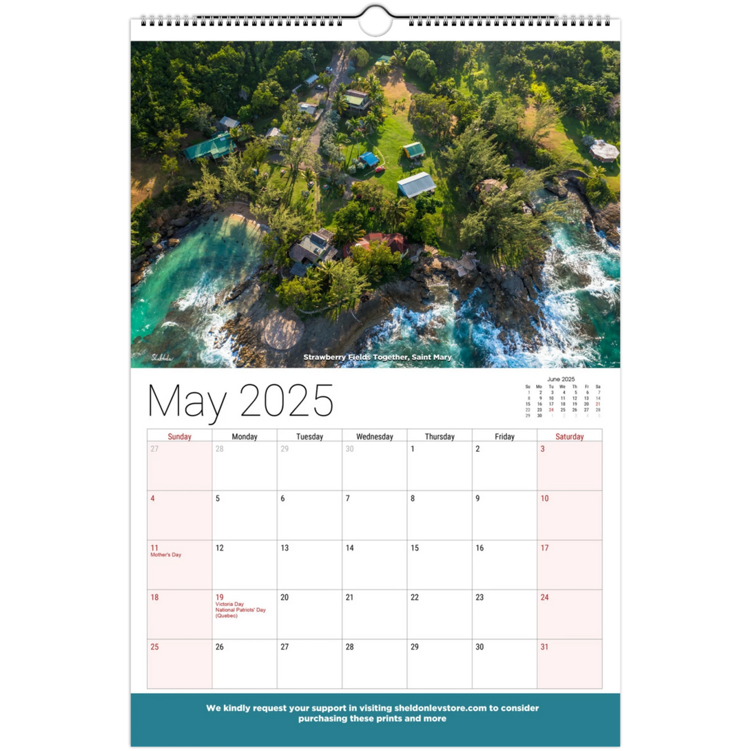 Jamaica Calendar 2025 - (Canadian Holidays) Free Shipping - Sheldonlev