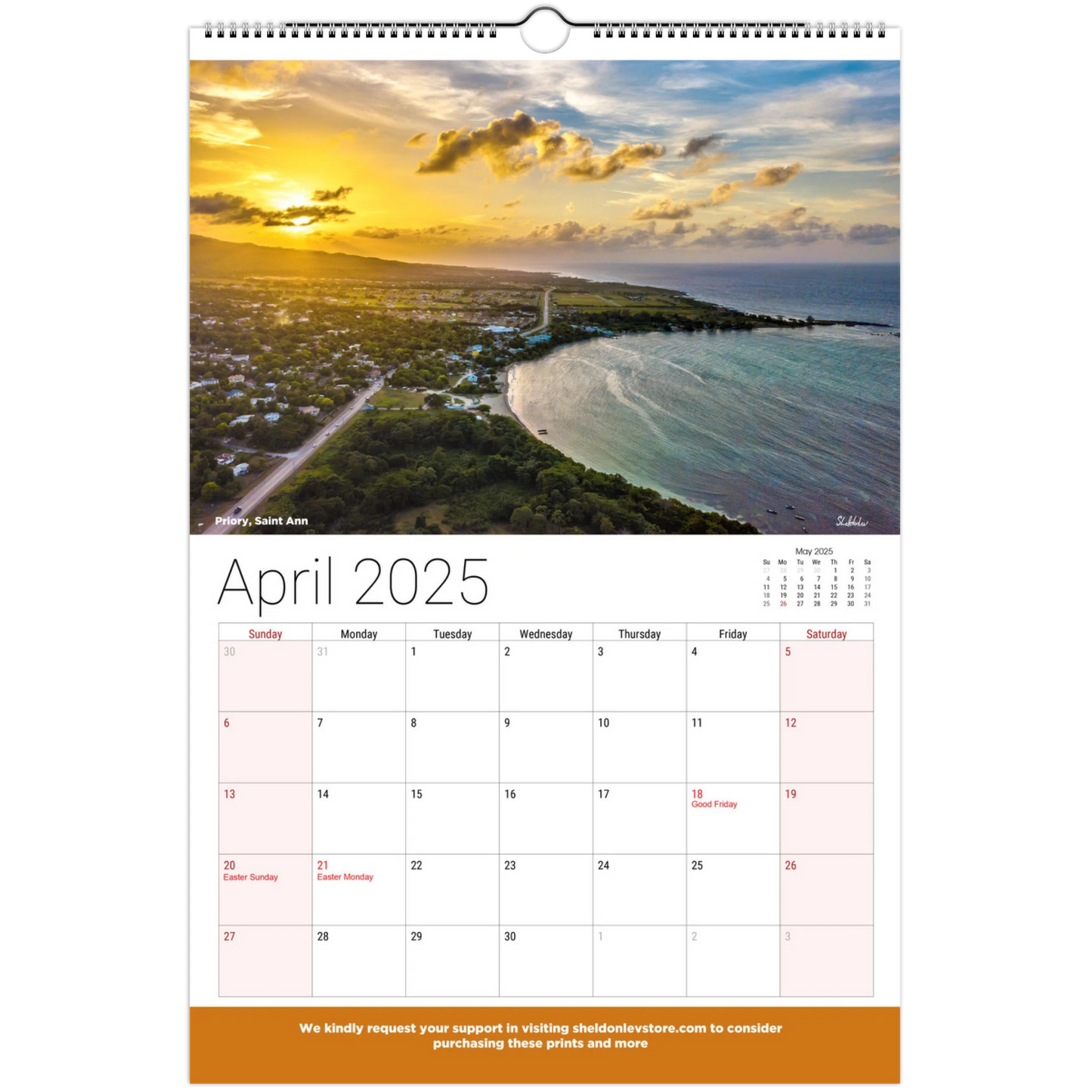 Jamaica Calendar 2025 - (Jamaica Holidays) Free Shipping - Sheldonlev