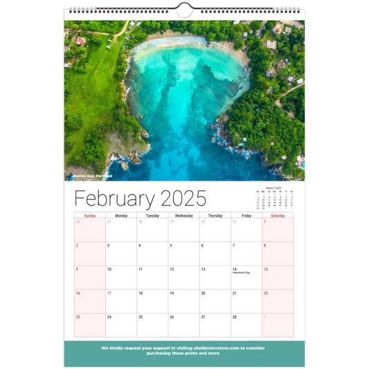 Jamaica Calendar 2025 - (Jamaica Holidays) Free Shipping - Sheldonlev