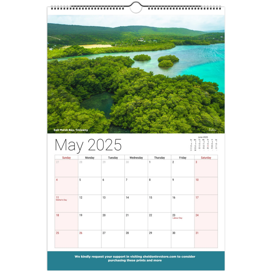 Jamaica Calendar 2025 - (Jamaica Holidays) Free Shipping - Sheldonlev