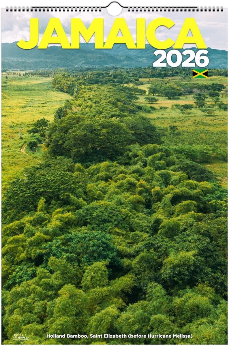 Jamaica Calendar 2026 (Jamaica Holidays) — Large Scenic (Photography of Jamaican Beaches Mountains Waterfalls Free Shipping - Sheldonlev