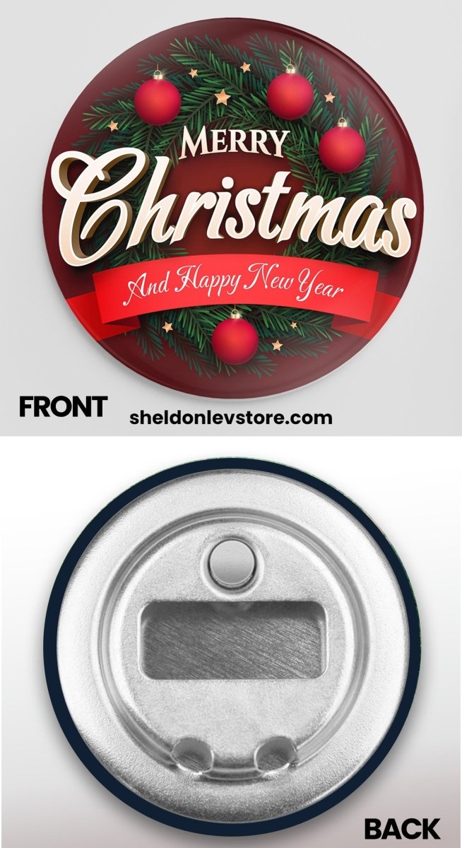 Merry Christmas Fridge Magnet Bottle Openers Free Shipping - Sheldonlev