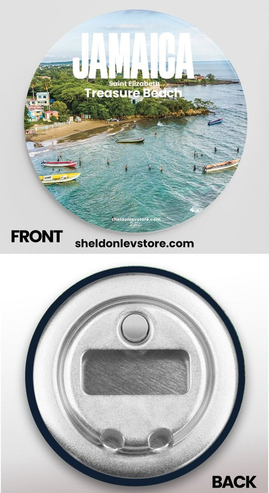 Treasure Beach in Jamaica Fridge Magnet Bottle Openers Free Shipping - Sheldonlev