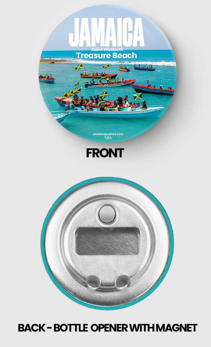 Treasure Beach in Jamaica Fridge Magnet Bottle Openers Free Shipping - Sheldonlev