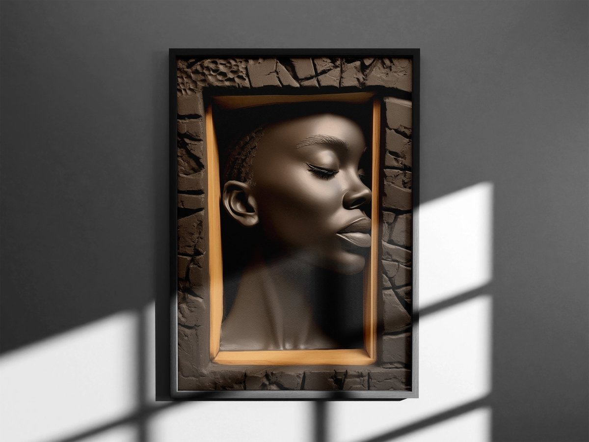 Afro Jamaica: 3D Dimensional Abstract Photo Print