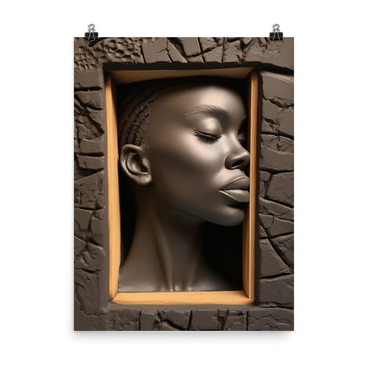 Afro Jamaica: 3D Dimensional Abstract Photo Print Free Shipping - Sheldonlev