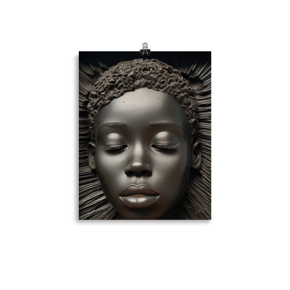 Afrocentric Poster: African Woman Art Abstract Photo Print Free Shipping - Sheldonlev