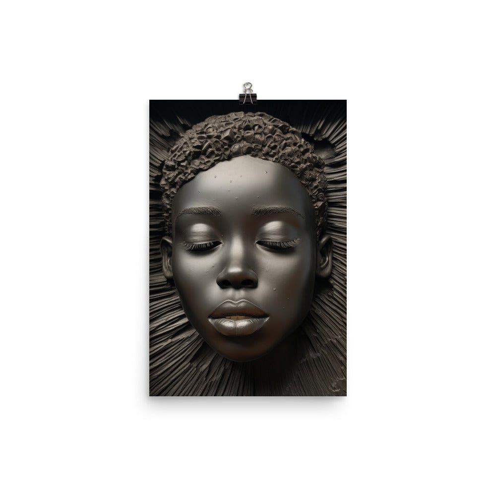 Afrocentric Poster: African Woman Art Abstract Photo Print Free Shipping - Sheldonlev