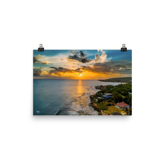 Captivating Aerial Views of Treasure Beach, Jamaica - Elevate Your Space with Stunning Wall Art! Free Shipping - Sheldonlev