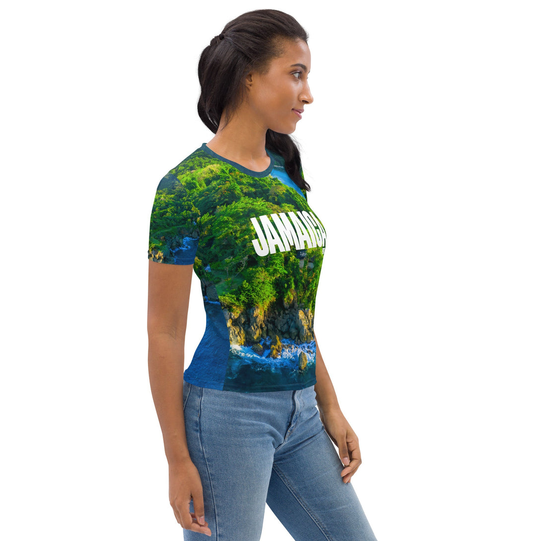 Cocoa Walk Bay in Portland, Jamacia Women's T-shirt Free Shipping - Sheldonlev