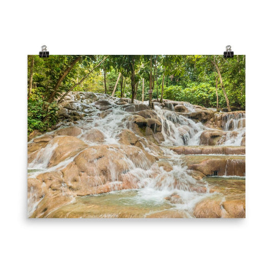 Dunn's River Falls, Ocho Rios, Jamaica Wall Decor Art (unframed) Free Shipping - Sheldonlev