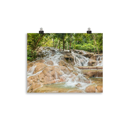 Dunn's River Falls, Ocho Rios, Jamaica Wall Decor Art (unframed) Free Shipping - Sheldonlev