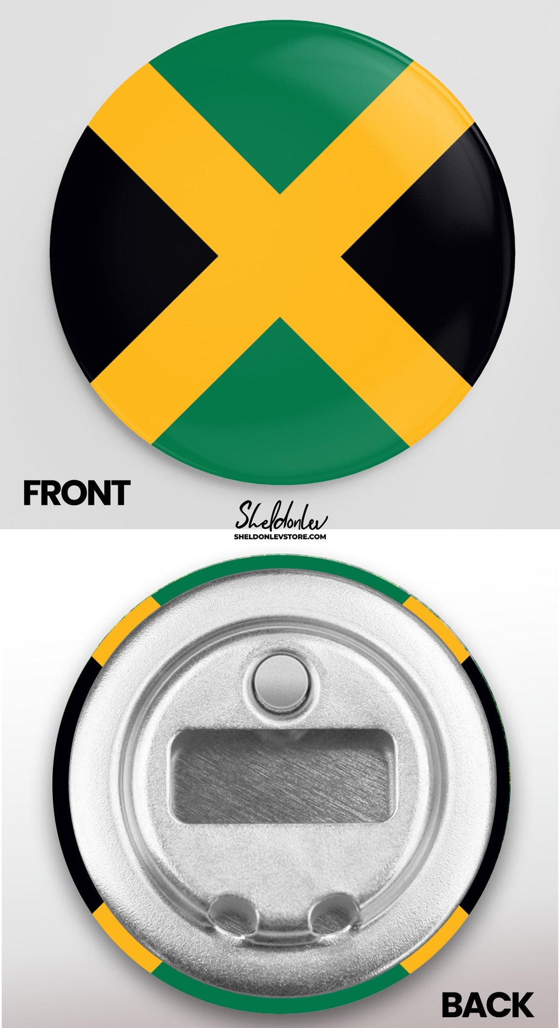 Flag of Jamaica Fridge Magnet Bottle Opener Free Shipping - Sheldonlev