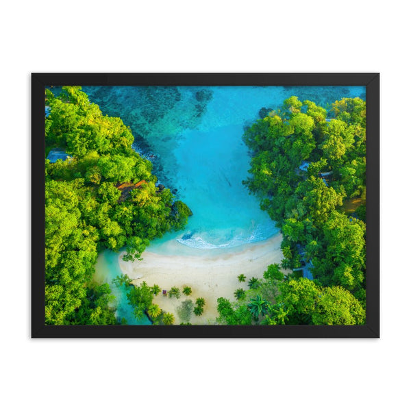 Frenchman Cove, Jamaica Framed poster Free Shipping - Sheldonlev