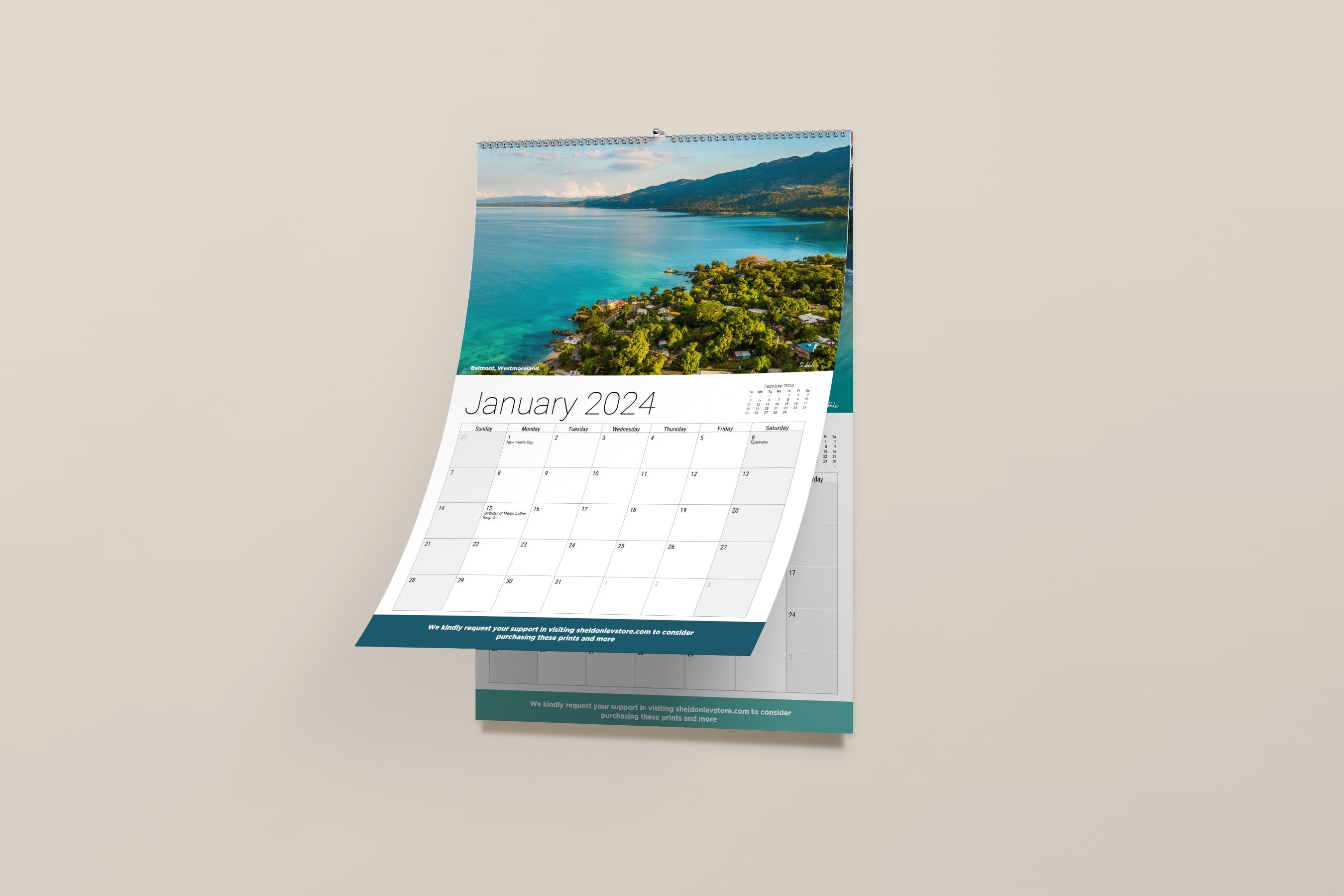 Jamaica 2025 Wall calendars with Jamaican Holidays