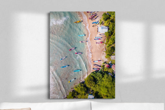 Jamaica, Calabash Bay Beach 36"*48" Canvas Wrap Free Shipping - Sheldonlev
