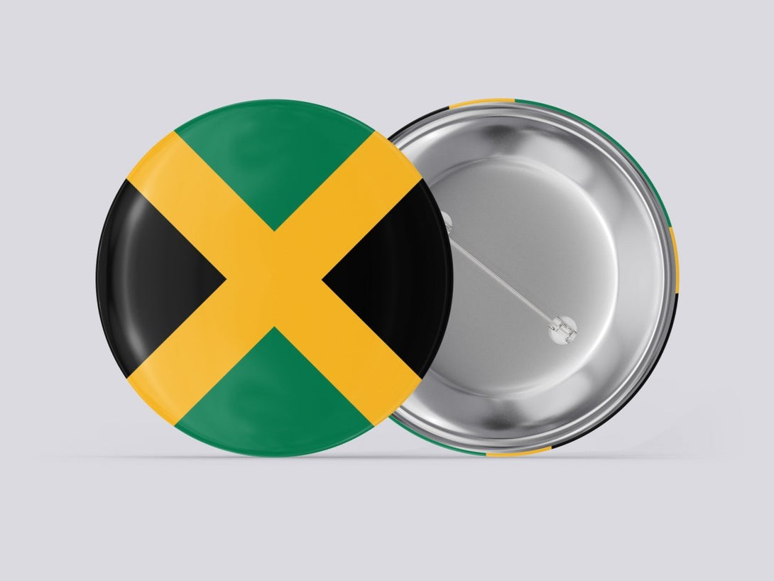 Jamaica Flag Pin-Back Buttons Free Shipping - Sheldonlev