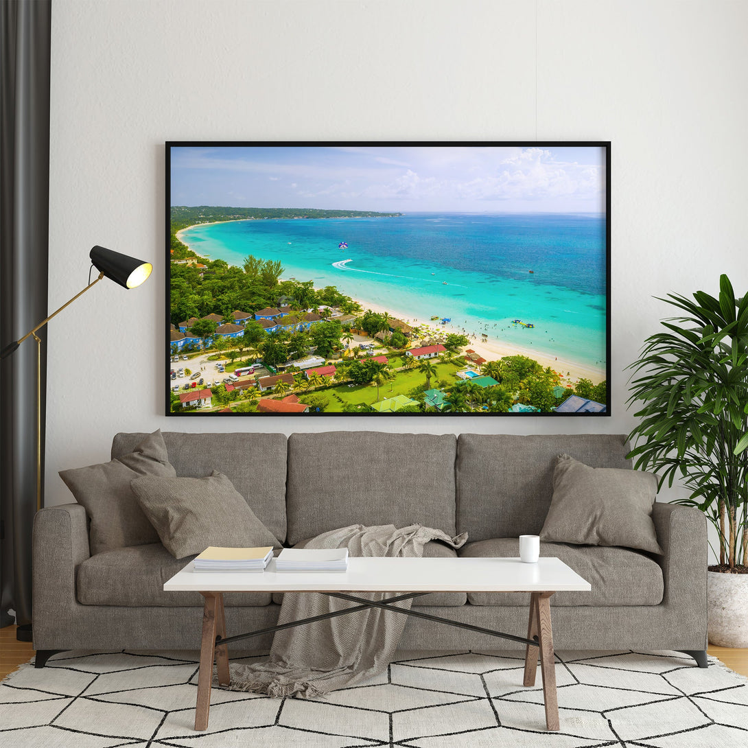 Jamaica Negril, 7 Mile Beach Poster without frame (16x20, 18x24, 24x36 inches) Free Shipping - Sheldonlev