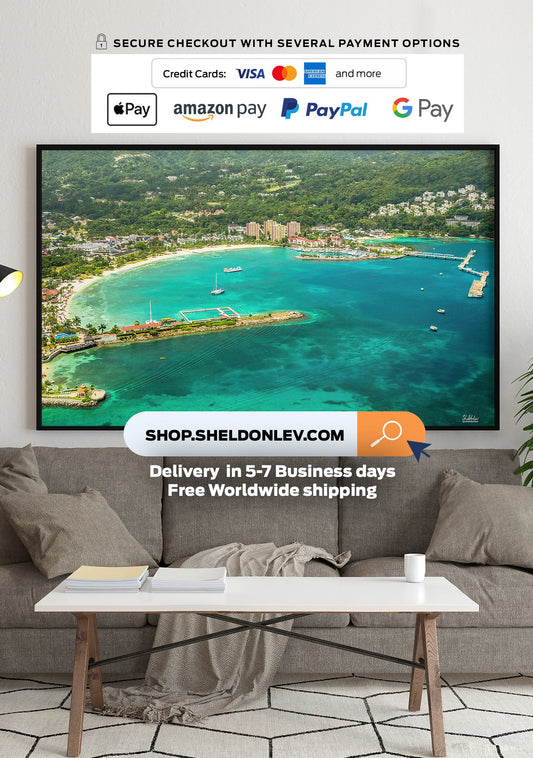 Ocho Rios, Jamaica, Poster Print Free Shipping - Sheldonlev