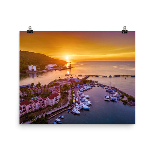 Ocho Rios Pier Saint Ann Jamaica Jamaica Wall Art Poster Free Shipping - Sheldonlev