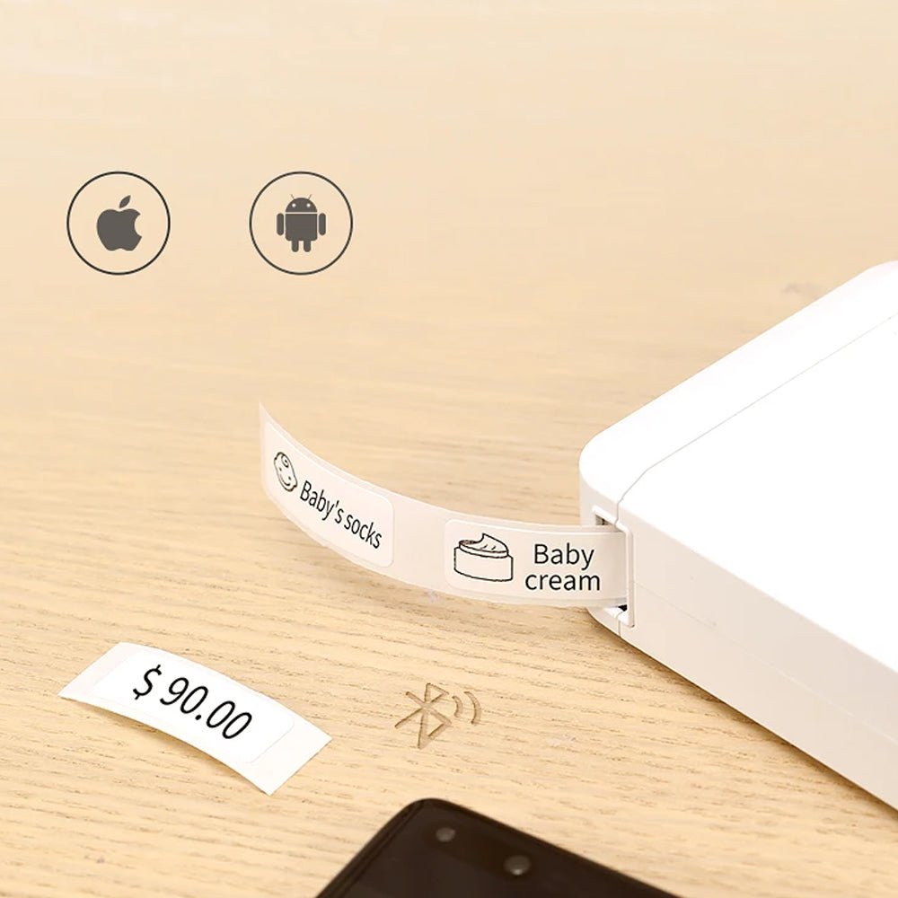 Portable Wireless Label Maker Machine App Support- USB Rechargeable Free Shipping - Sheldonlev