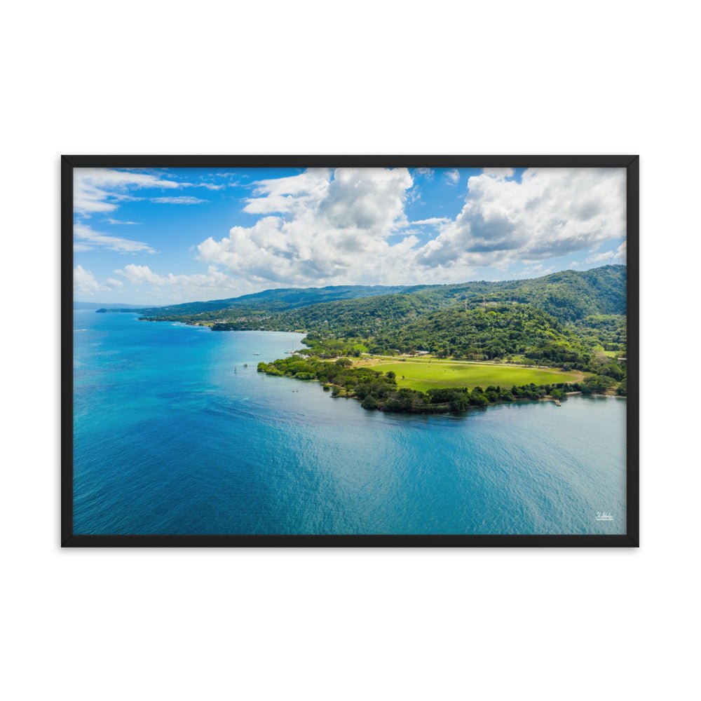 Sandy Bay, Jamaica Framed poster, Jamaica Wall Art Free Shipping - Sheldonlev