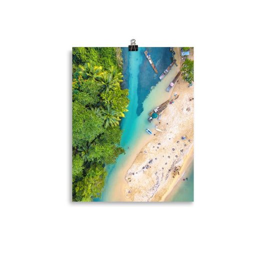 White River in Saint Mary, Jamaica Wall Art Print Poster Free Shipping - Sheldonlev