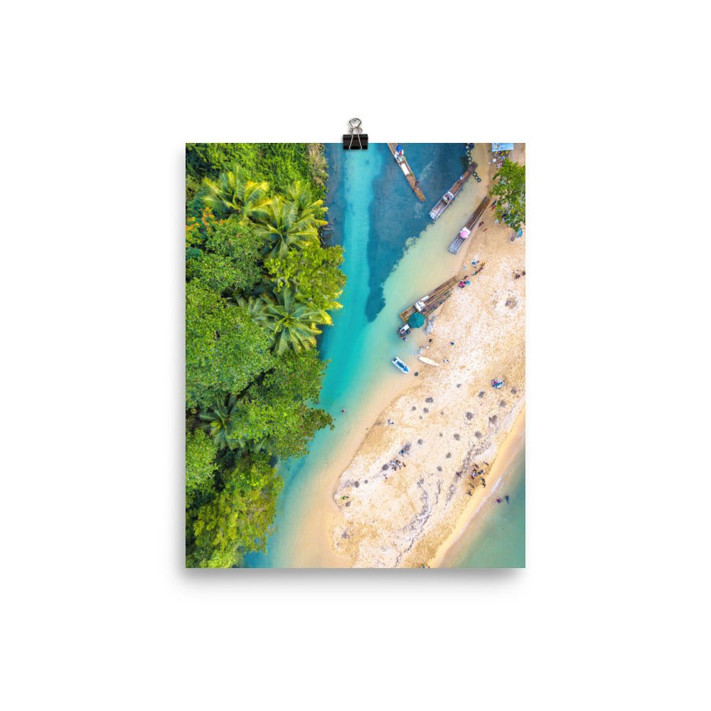 White River in Saint Mary, Jamaica Wall Art Print Poster Free Shipping - Sheldonlev